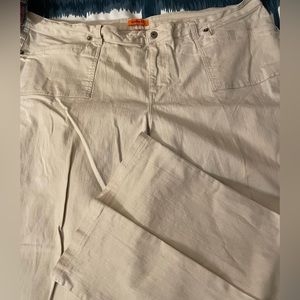 Zana Di Vintage Cream /Beige Wide Leg Jeans Size 28